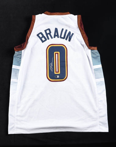 Christian Braun Signed Denver Nuggets White Jersey (Beckett) 2023 NBA Champions