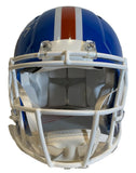John Elway Autographed Denver Broncos Throwback "D" Pro Speed Helmet BAS COA
