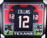 NICO COLLINS (Texans navy SKYLINE) Signed Autographed Framed Jersey Beckett