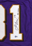 Jamal Lewis Signed Baltimore Custom Purple Jersey with "2K Rusher" Inscription