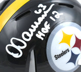 Dermontti Dawson Autographed Steelers Speed Mini Helmet w/HOF - Beckett W Holo