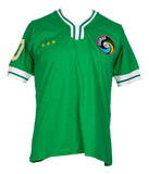 Pele Signed Green New York Cosmos Soccer Jersey BAS