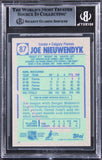 Flames Joe Nieuwendyk Authentic Signed 1990 Topps #87 Card BAS Slabbed