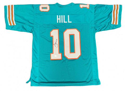 Tyreek Hill Signed Miami Dolphins Teal Jersey (Beckett) 6xPro Bowl Receiver