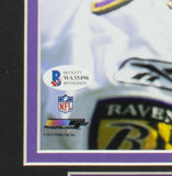 Ray Lewis Signed Framed Baltimore Ravens 8x10 Close up Football Photo BAS ITP