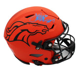 Terrell Davis Signed Denver Broncos Speed Flex Authentic Rave NFL Helmet w "HOF"