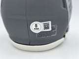 MICHAEL VICK AUTOGRAPHED FALCONS SLATE GRAY MINI HELMET BECKETT WITNESS 243637