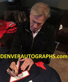 John Elway Autographed/Signed Pro Style Size XL Blue Jersey BAS 22889