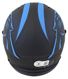 Panthers Thomas Davis Authentic Signed Eclipse Speed Mini Helmet BAS Witnessed