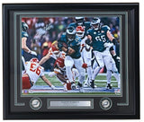Saquon Barkley Signed Framed 16x20 Eagles Super Bowl 59 LIX Photo PSA/DNA
