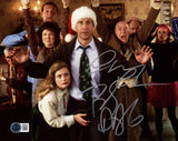 CHEVY CHASE & D'ANGELO AUTOGRAPHED 8X10 PHOTO CHRISTMAS VACATION BECKETT 236574