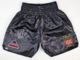 Mike Tyson Signed Go America /USA Boxing Trunks (JSA) Iron Mike 50-7 Ring Record
