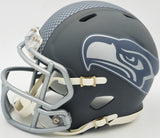 TYLER LOCKETT AUTOGRAPHED SEAHAWKS SLATE GRAY SPEED MINI HELMET MCS HOLO 236385