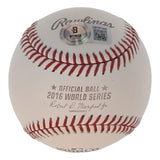 Sammy Sosa Signed 2016 World Series Champs Logo Baseball (Beckett) Chicago Cubs