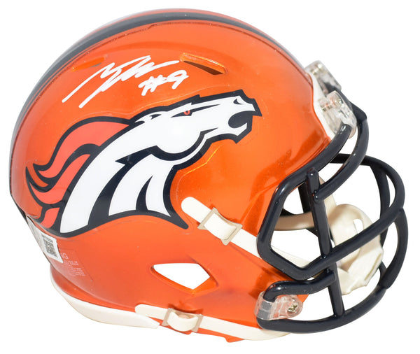 TALANOA HUFANGA SIGNED DENVER BRONCOS FLASH SPEED MINI HELMET BECKETT