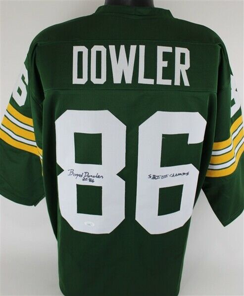 Boyd Dowler "SB I-II Champs" Signed Green Bay Packers Custom Jersey (JSA Holo)