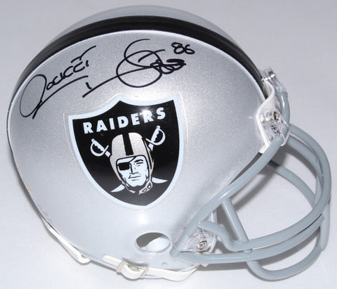 Raghib "Rocket" Ismail Signed Oakland Raiders Mini Helmet (MAB Hologram)