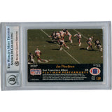 Joe Montana Autographed 1991 NFL Pro Set Platinum #19 Trading Card Beckett 49933