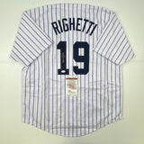 Autographed/Signed Dave Righetti New York Pinstripe Jersey JSA COA Auto