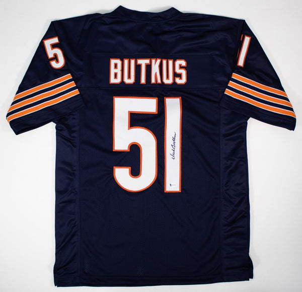 Dick Butkus Signed Chicago Bears Jersey (Beckett COA) 8xPro Bowl 1965-1972 L.B.