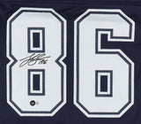 Luke Schoonmaker Signed Dallas Cowboys Jersey (Beckett) Ex U Michigan Tight End