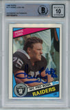 Howie Long Autographed 1984 Topps #111 Rookie Card w/HOF Beckett 10 Slab 42938