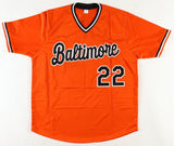 Jim Palmer Signed Baltimore Orioles Orange Jersey (JSA COA) 3xWorld Series Champ