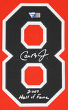 Orioles Cal Ripken Jr. "HOF 2007" Signed Orange Nike Framed Jersey Fanatics