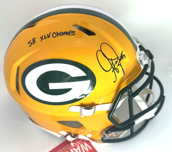 Packers GREG JENNINGS Signed Full Size AUTHENTIC Speed Helmet AUTO w/ SB XLV BAS