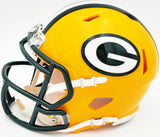 JORDAN LOVE AUTOGRAPHED PACKERS YELLOW SPEED MINI HELMET BECKETT WITNESS 230230
