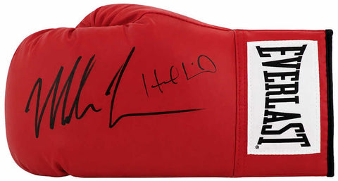 Evander Holyfield & Mike Tyson Signed Everlast Red Boxing Glove - Left -(SS COA)