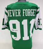 Robert O'Neill Signed New York Jets 911 Never Forget Jersey Never Quit / PSA COA