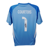 Thibaut Courtois Signed Real Madrid Soccer Jersey #1 with Beckett Witness