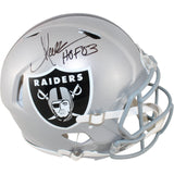 Marcus Allen Autographed Las Vegas Raiders Authentic Helmet HOF Fanatics 51885