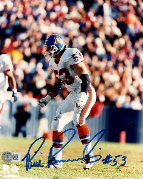 Bill Romanowski Autographed Denver Broncos 8x10 Photo Beckett 51061