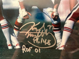 Karl Mecklenburg Autographed 8x10 Photo with Plaque -- Denver Broncos BAS COA