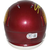 Jordan Addison Autographed USC Trojans Mini Helmet Beckett 42766