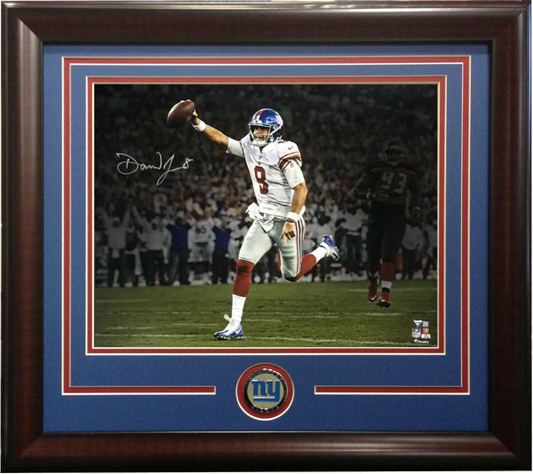 Daniel Jones signed 16x20 photo framed Giants Rookie Td Run Auto Fanatics COA