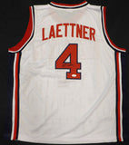 Team USA Christian Laettner Autographed Signed White Jersey JSA #WIT755633
