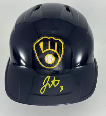 Brewers JOEY ORTIZ Signed Full Size Milwaukee Rawlings Helmet AUTO - JSA