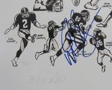 1986 NY Giants Signed by 11 Litho 19x25 Parcells Taylor Carson+++ PSA/DNA 209353
