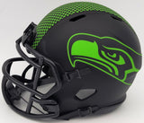 WALTER JONES AUTOGRAPHED SEAHAWKS ECLIPSE BLACK MINI HELMET MCS HOLO 203084