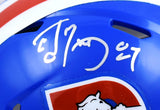 Ed McCaffrey Autographed Denver Broncos 75-96 Speed Mini Helmet- Beckett W Holo