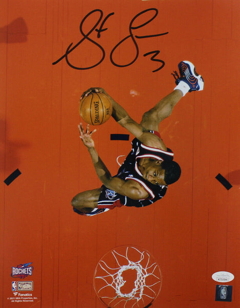Steve Francis Autographed/Signed Houston Rockets 11x14 Photo JSA 33865