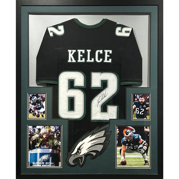 Jason Kelce Autographed Signed Framed Philadelphia Eagles Jersey JSA