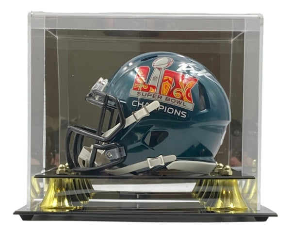 Brandon Graham Signed Eagles Super Bowl 59 LIX Mini Speed Helmet BAS w/ Case