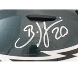 Brian Dawkns Signed Philadelphia Eagles Speedflex Helmet Beckett Witness 55779
