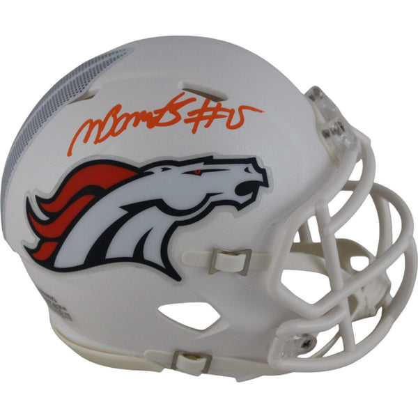 Nik Bonitto Autographed/Signed Denver Broncos Alt 2024 Mini Helmet Beckett 49124