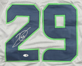 Earl Thomas Signed Seattle Seahawks Pro Cut Jersey (JSA) 7xPro Bowl Defnsv. Back