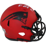 Rob Gronkowski Autographed New England Patriots Rave Mini Helmet Beckett 54754